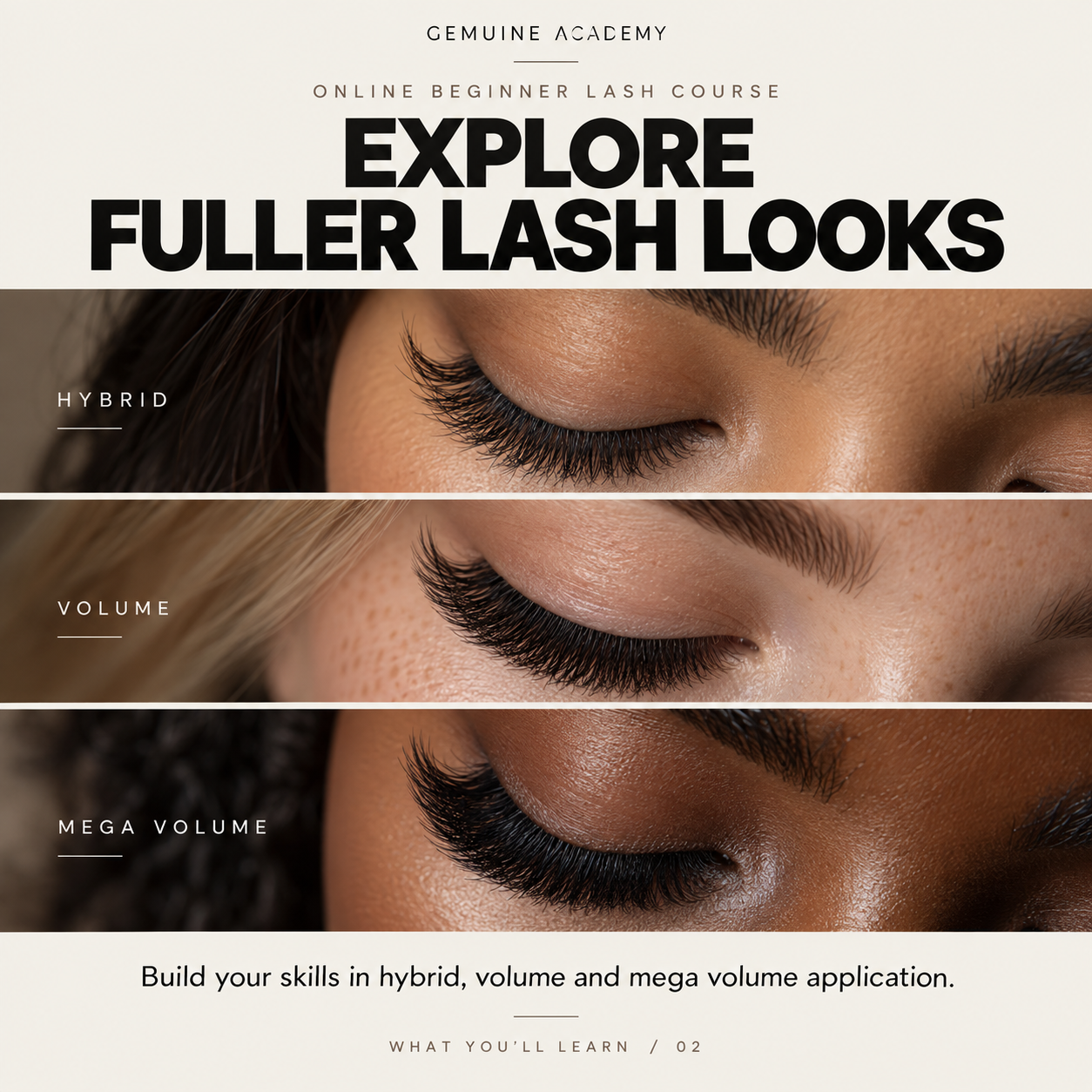 Lesson 2: Explore fuller lash looks